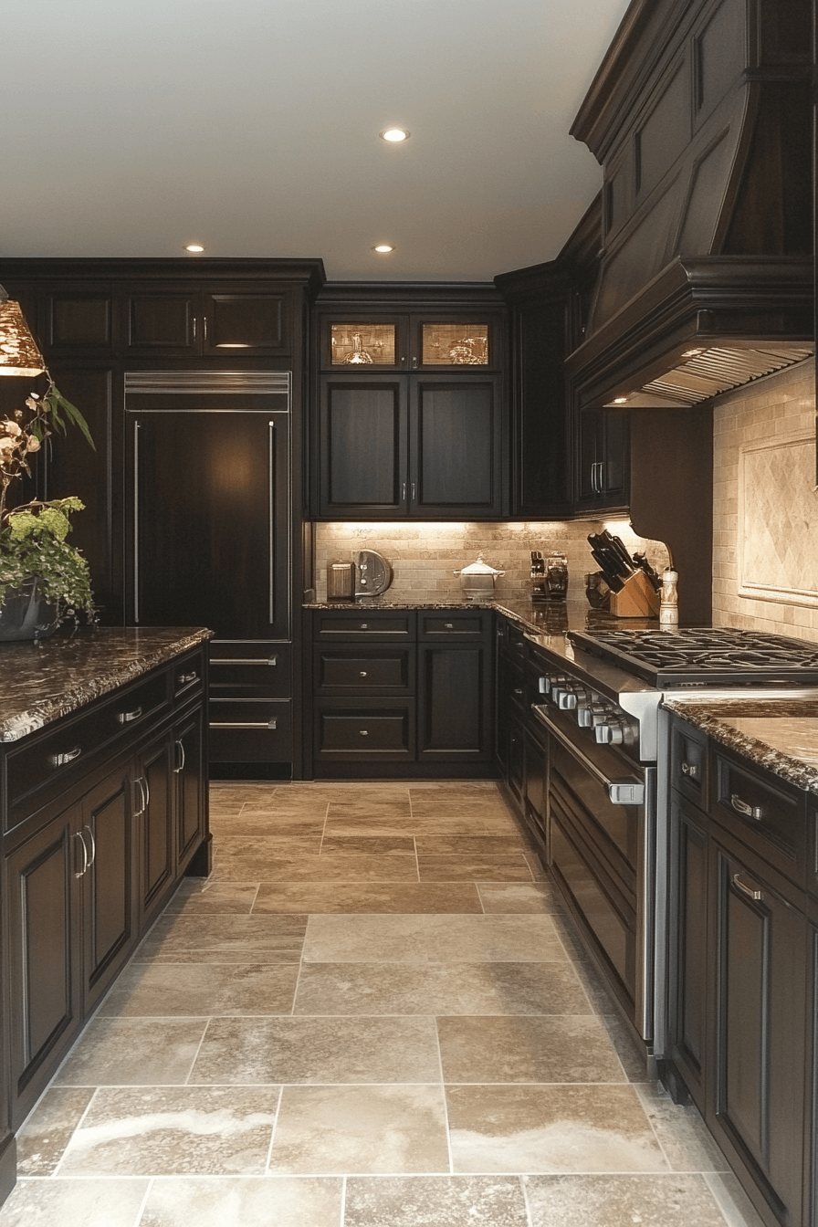 dark kitchen aesthetic