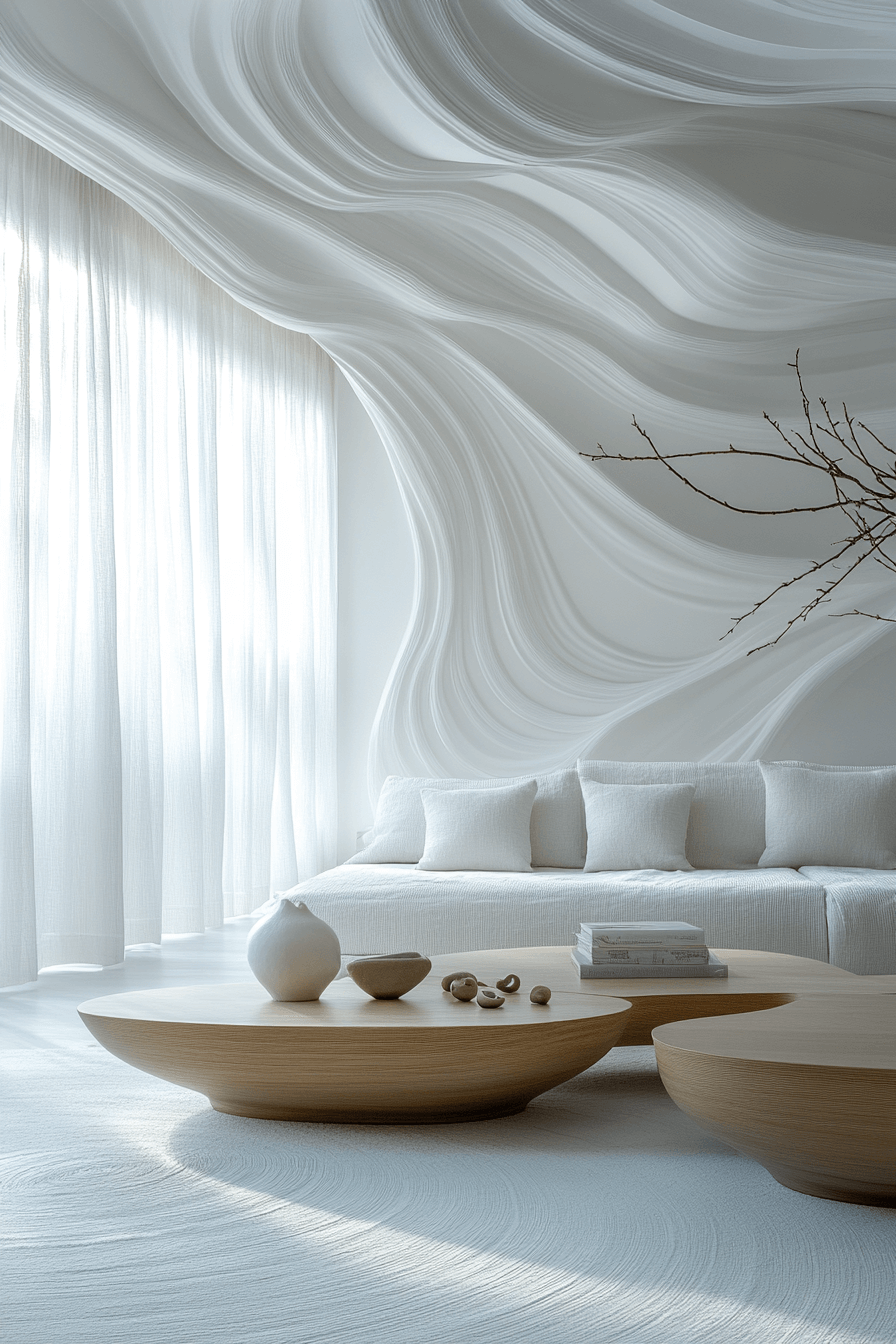 white living room decor