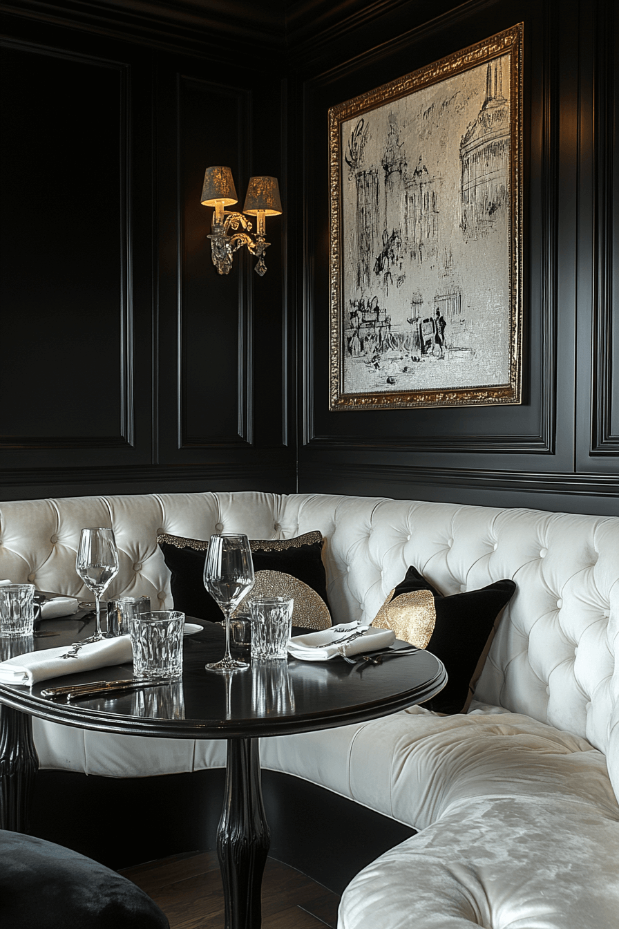 modern vintage dining room