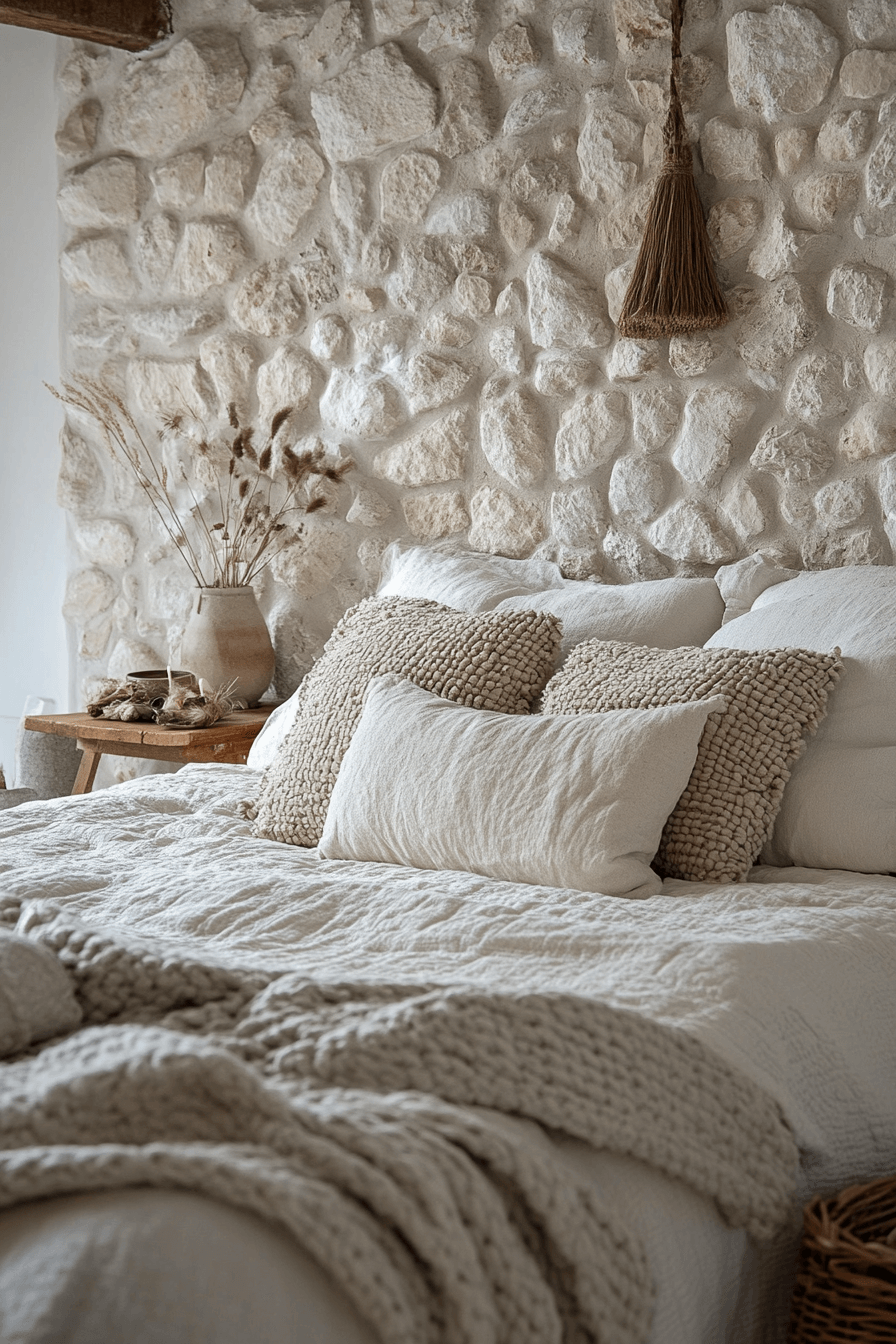 Stone Wall Bedroom