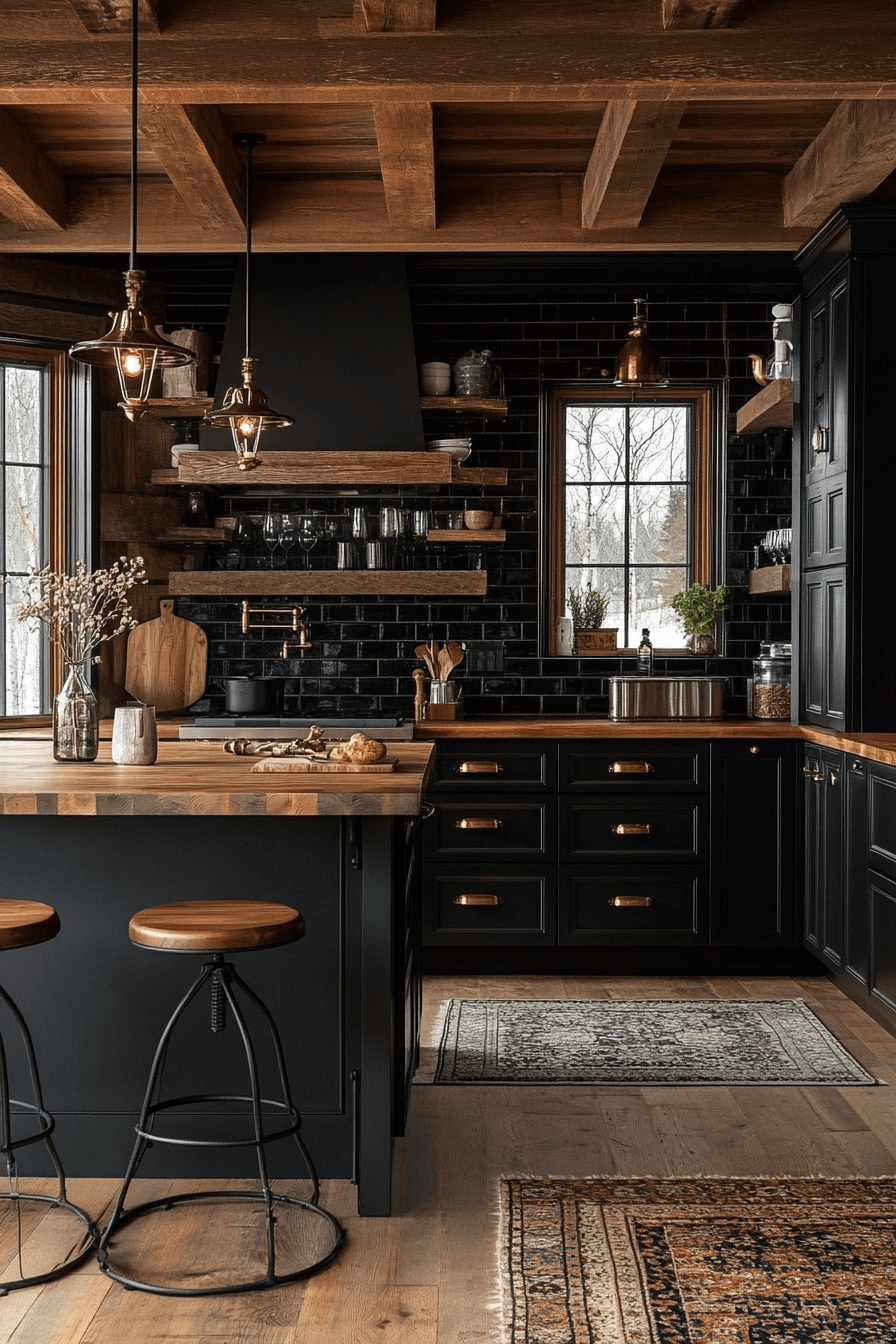 moody cottage kitchen