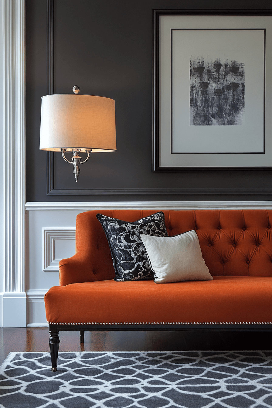 modern victorian living room