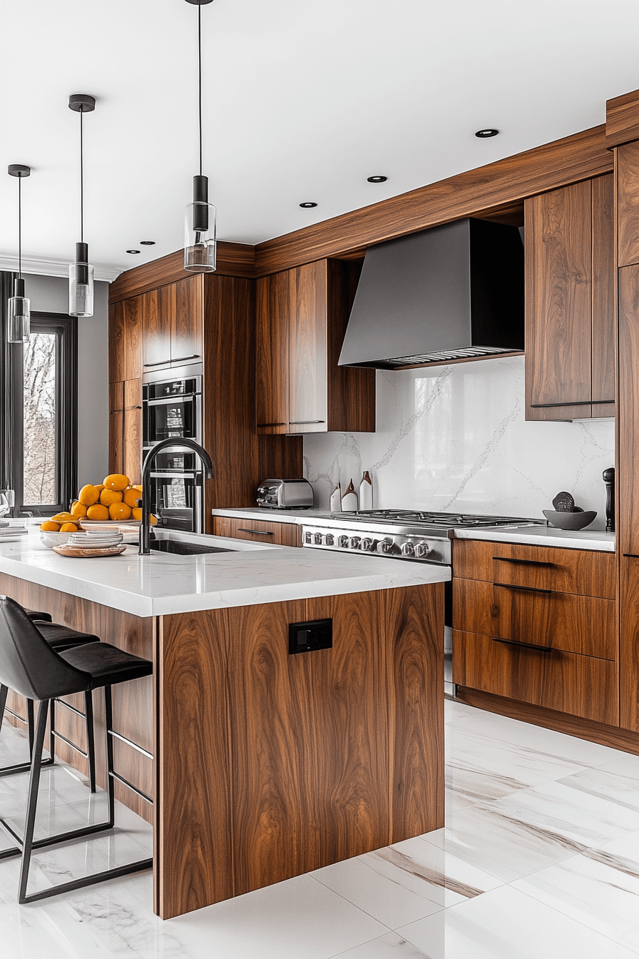 Walnut Kitchen Cabinets