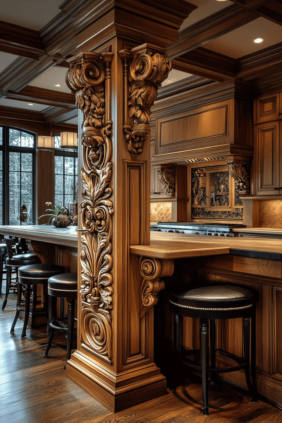 neoclassical kitchen