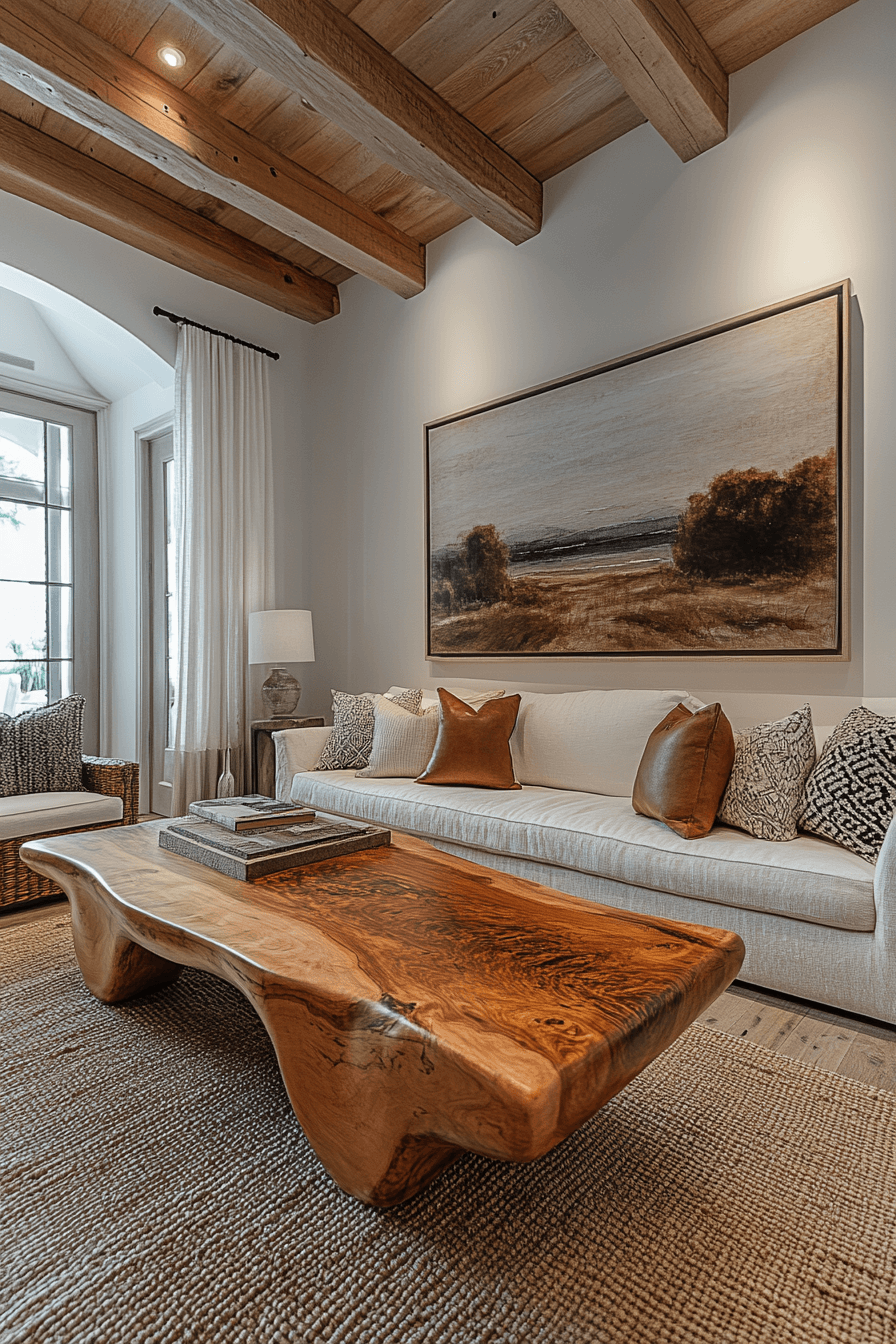 old cabin interior living room