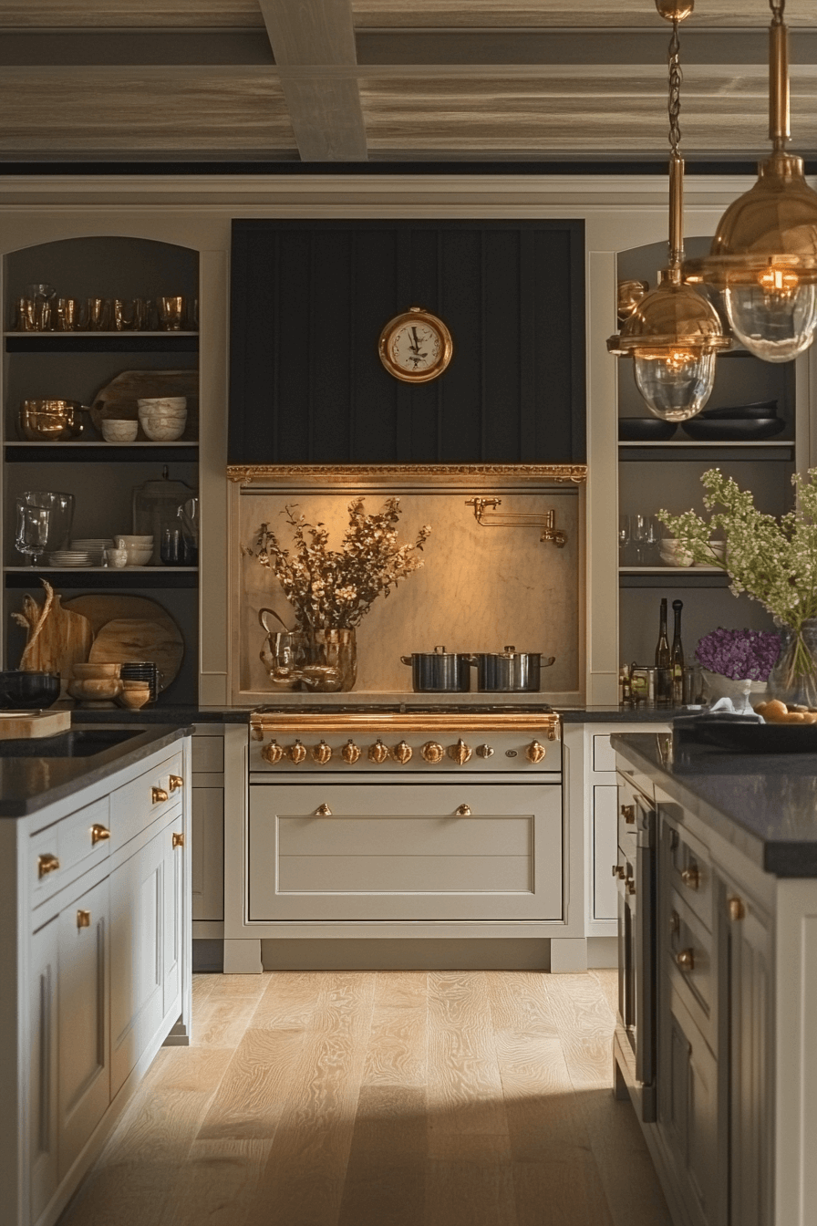 moody kitchen cabinets