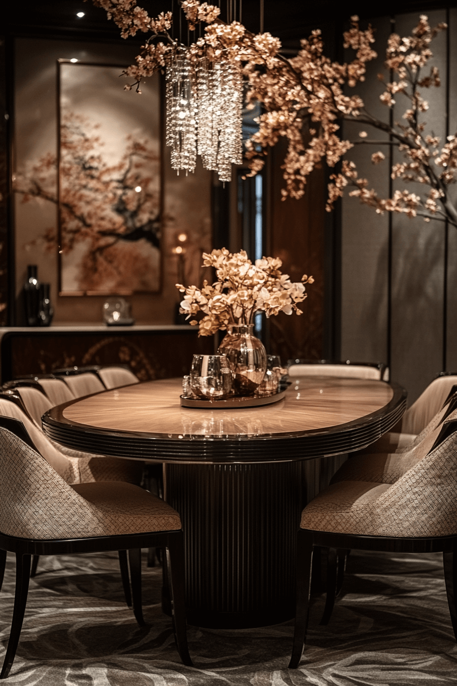 modern vintage dining room