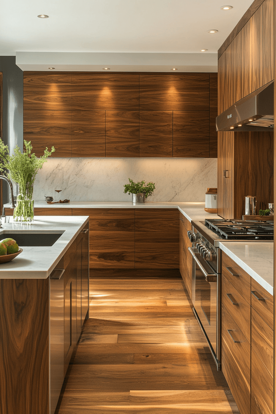 Walnut Kitchen Cabinets