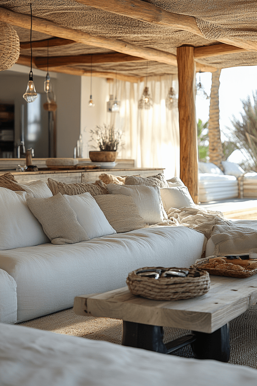tropical living room