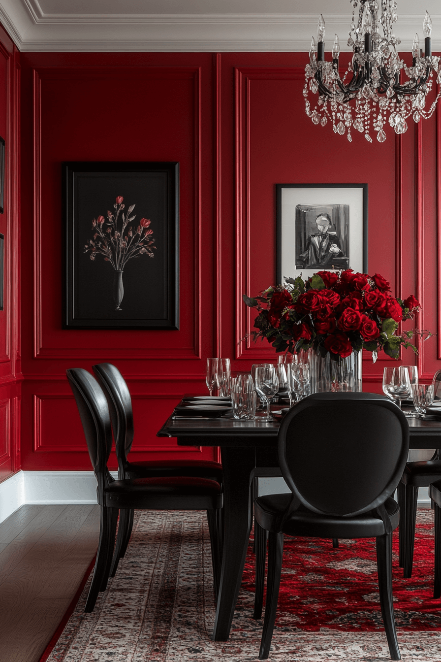 modern victorian dining room