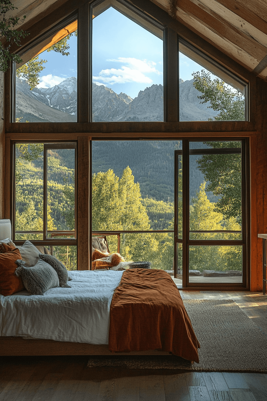 old cabin interior bedroom