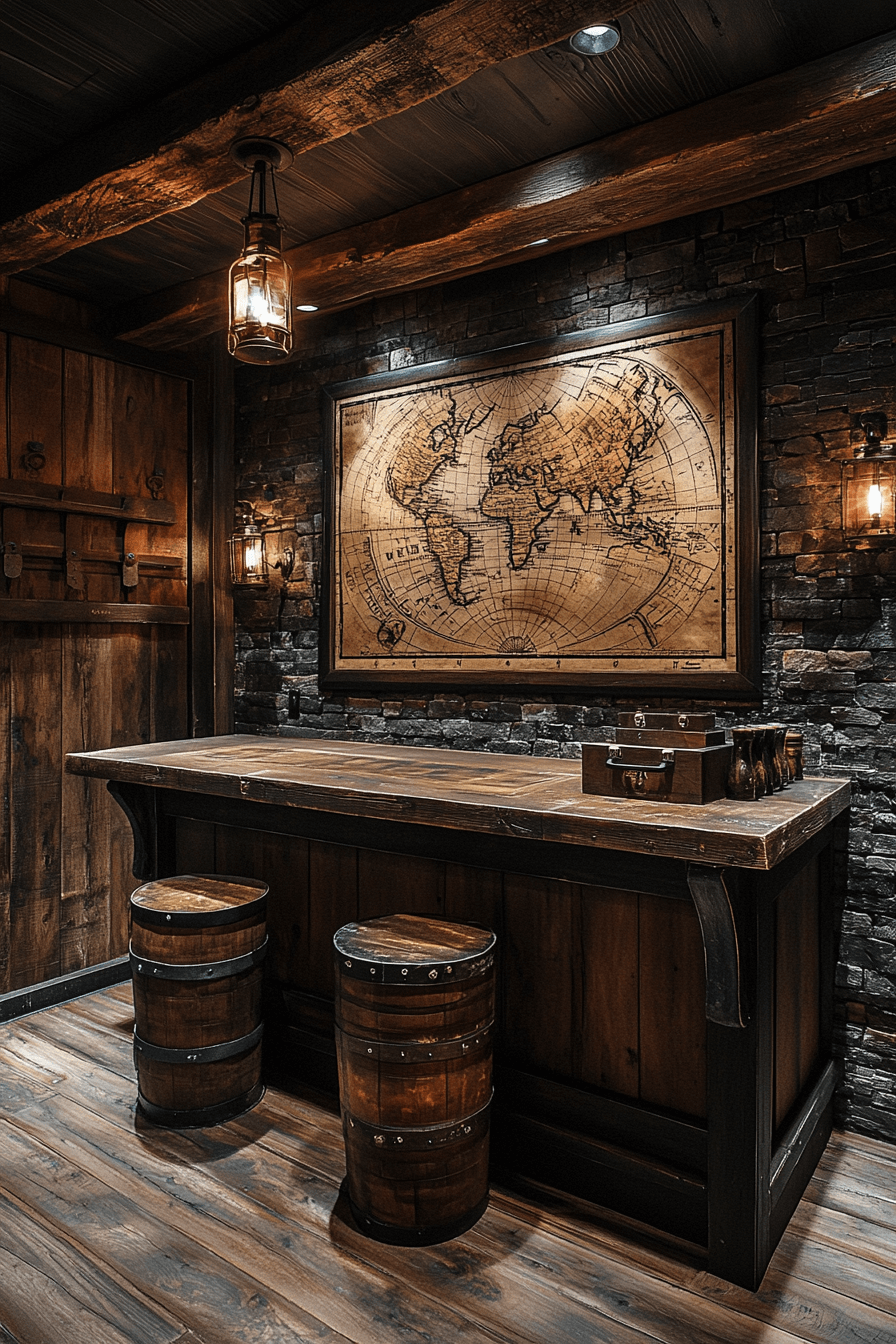 dark academia kitchen