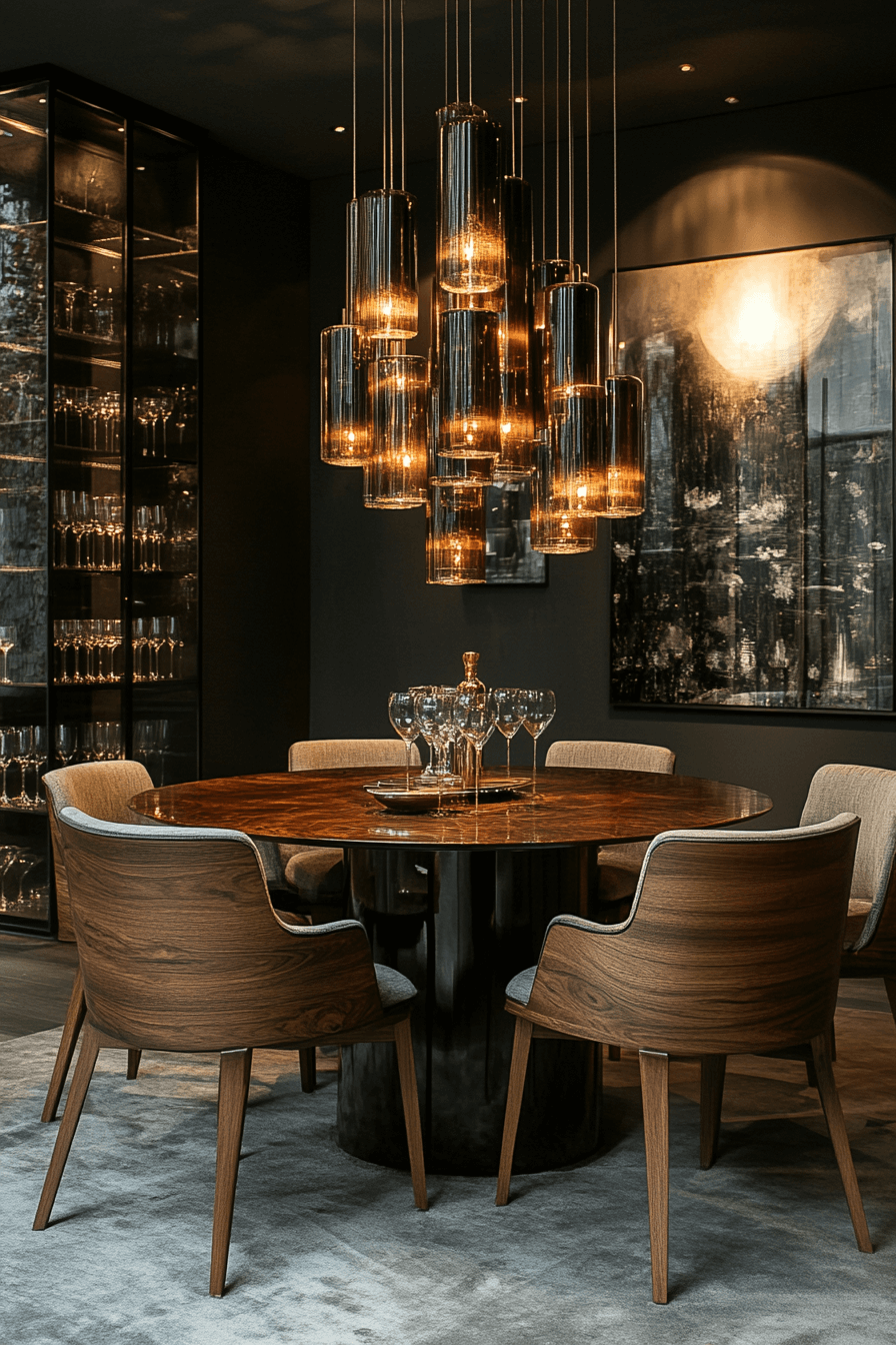 moody vintage dining room