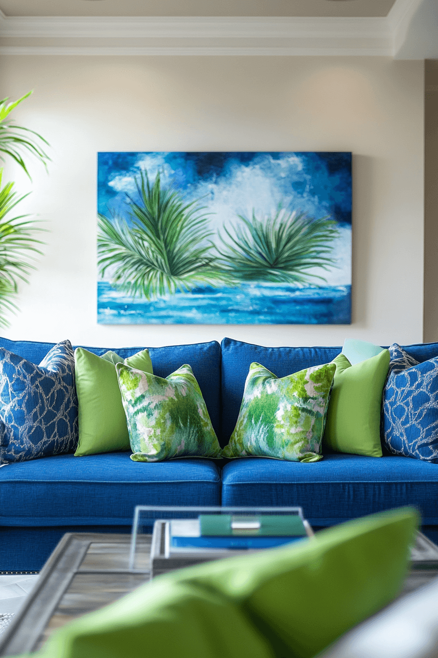 tropical living room