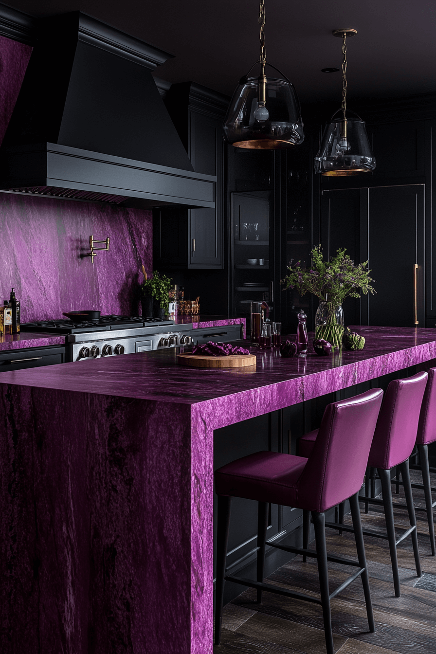 dark kitchen aesthetic