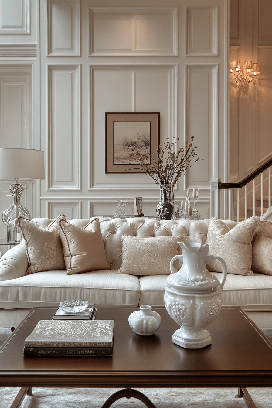 modern victorian living room