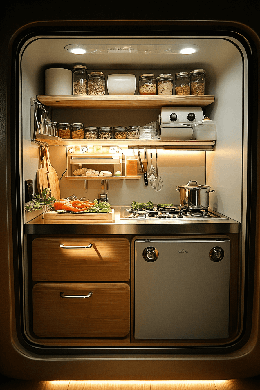 old cabin interior kitchen