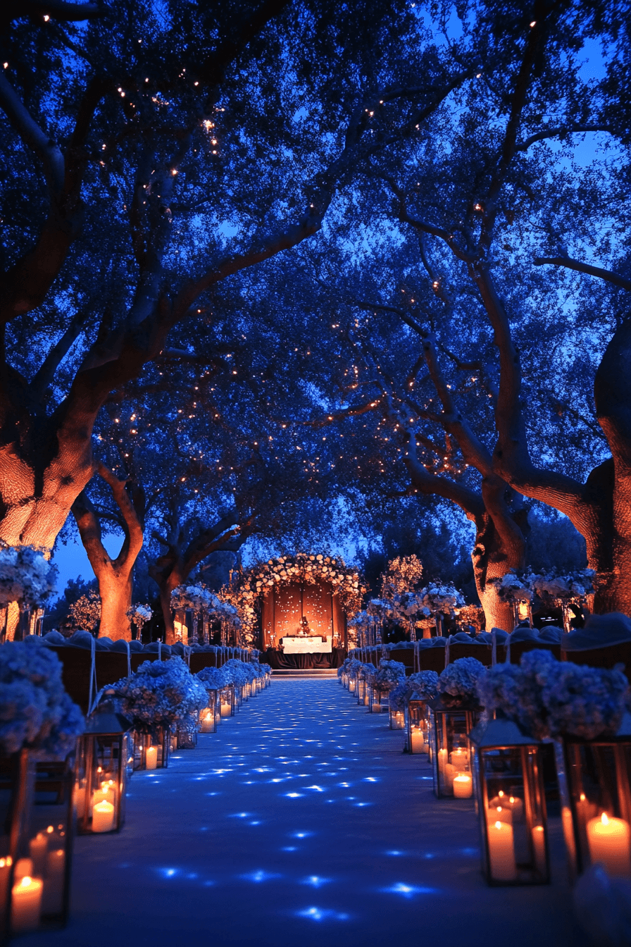 moody romantic wedding decor