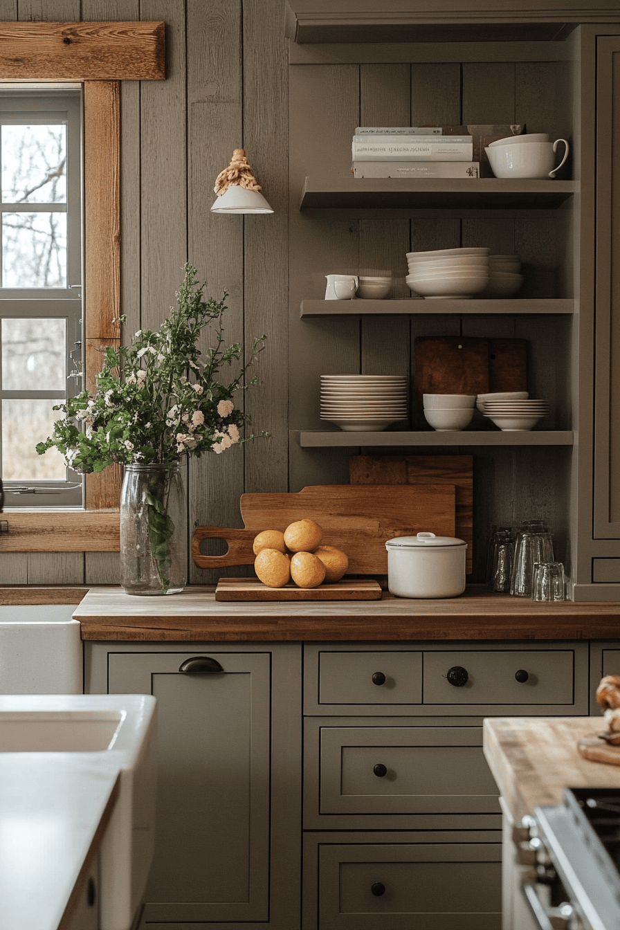 moody cottage kitchen