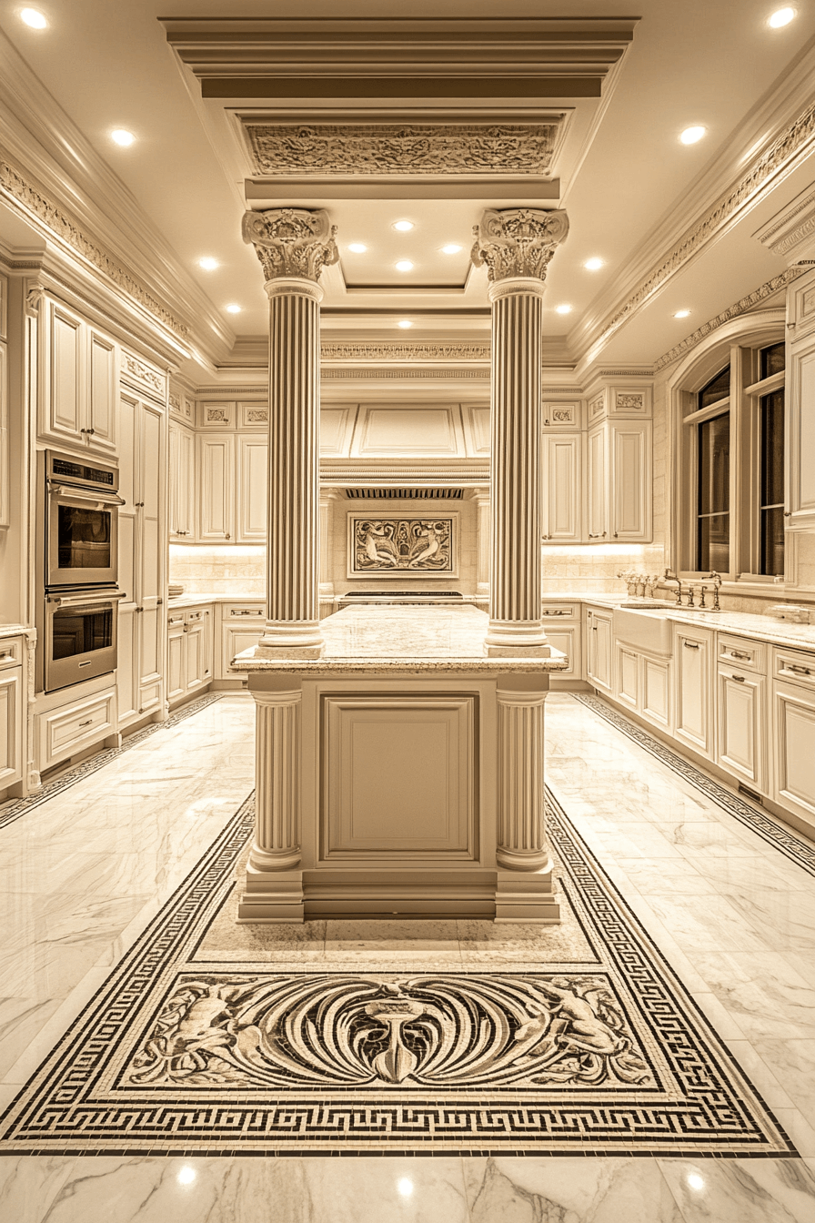 dark academia kitchen