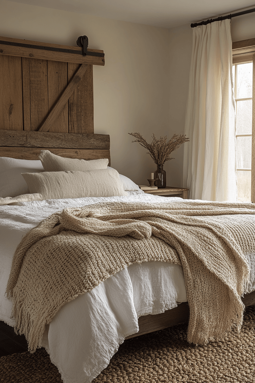 old cabin interior bedroom