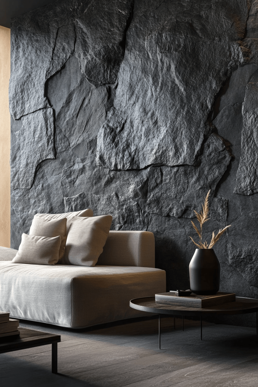 stone wall interior