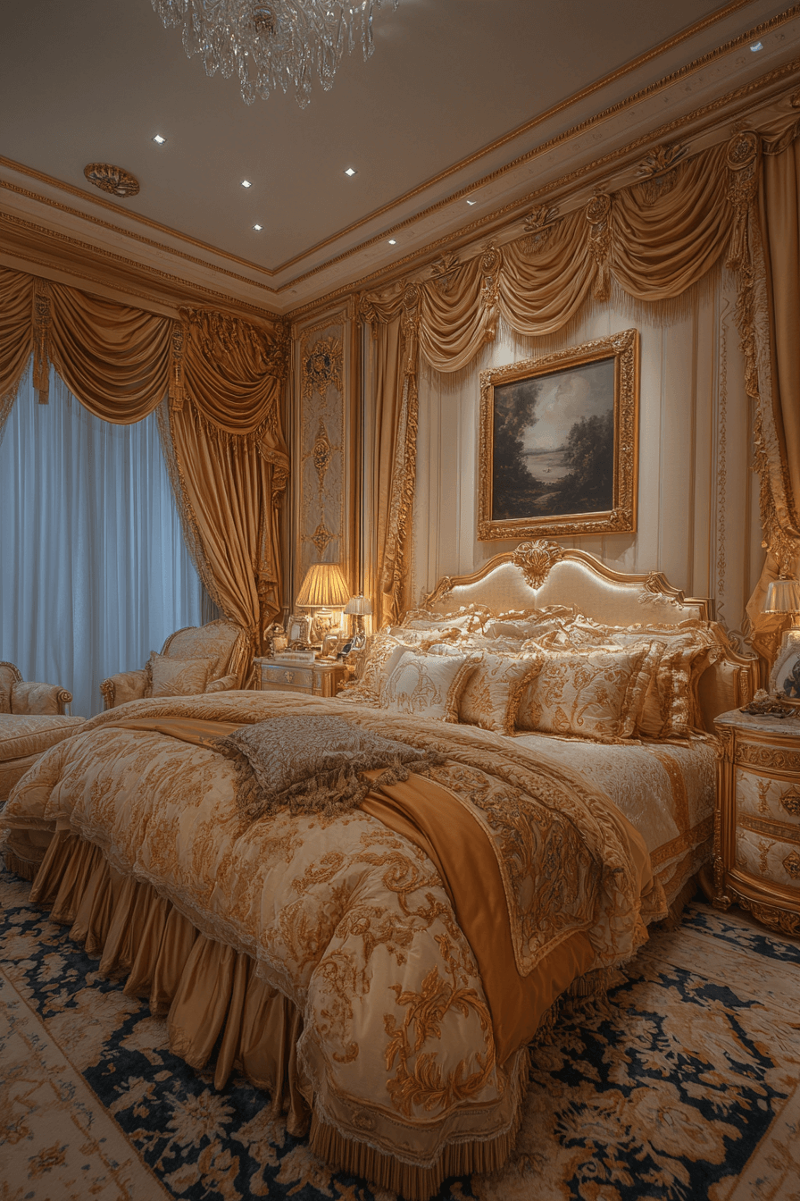 neoclassical bedroom