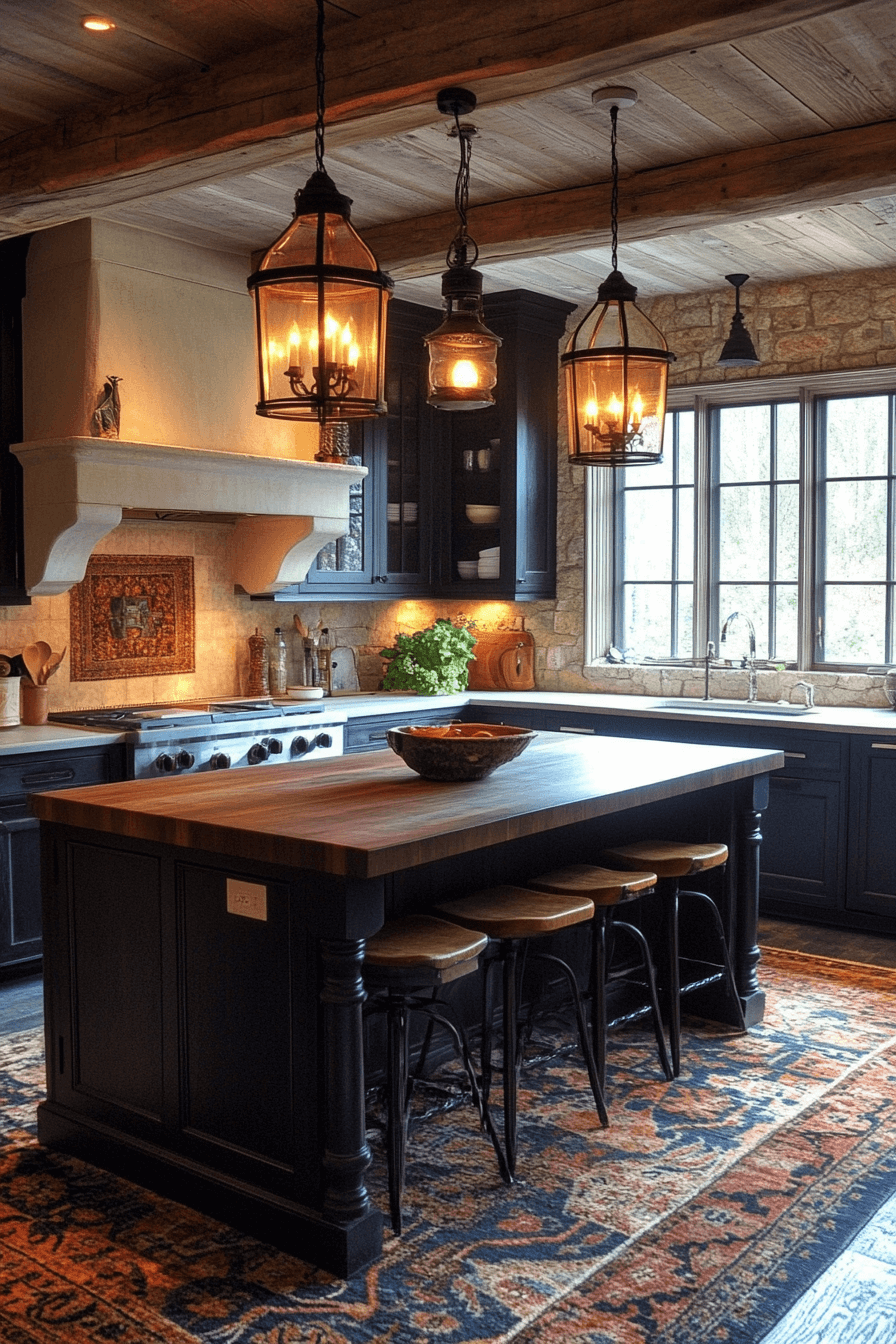 moody cottage kitchen