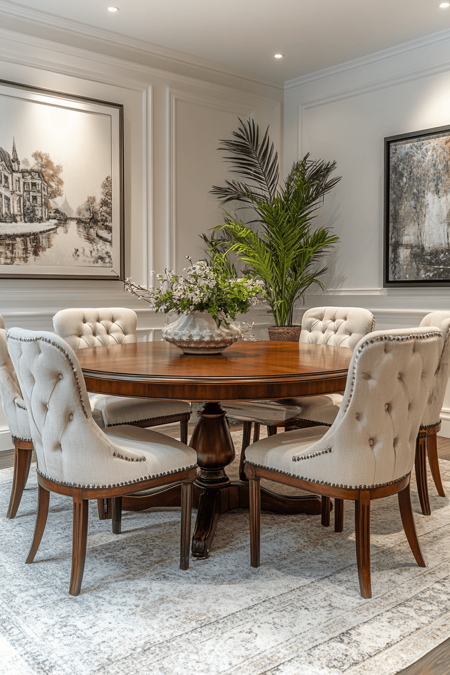 modern vintage dining room