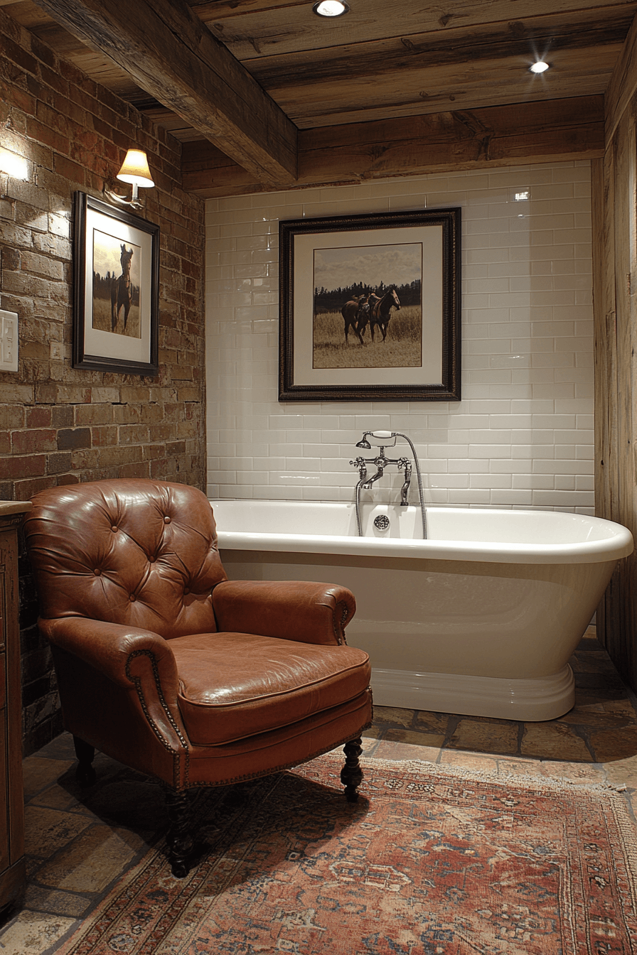 old cabin interior bathroom