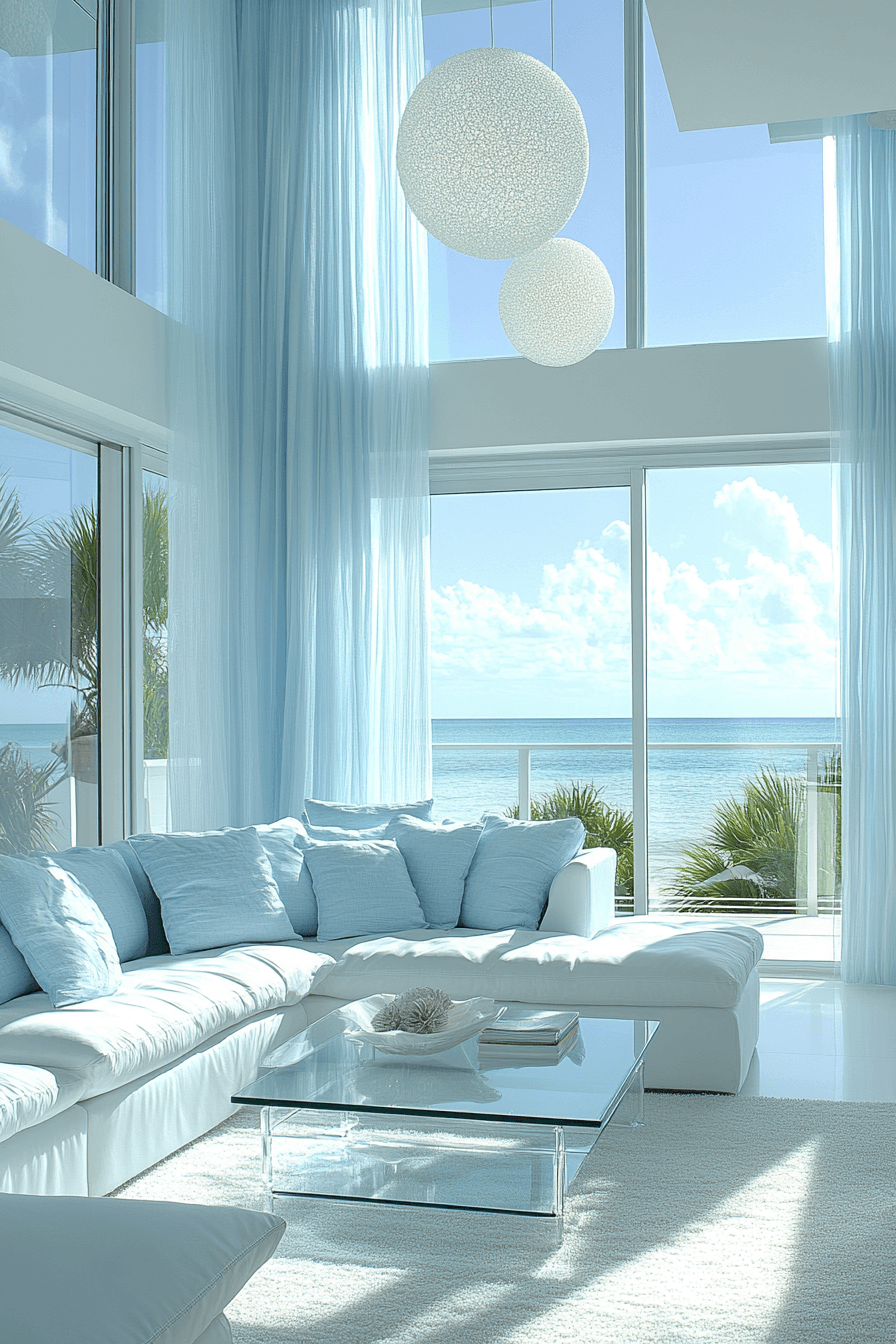 tropical living room