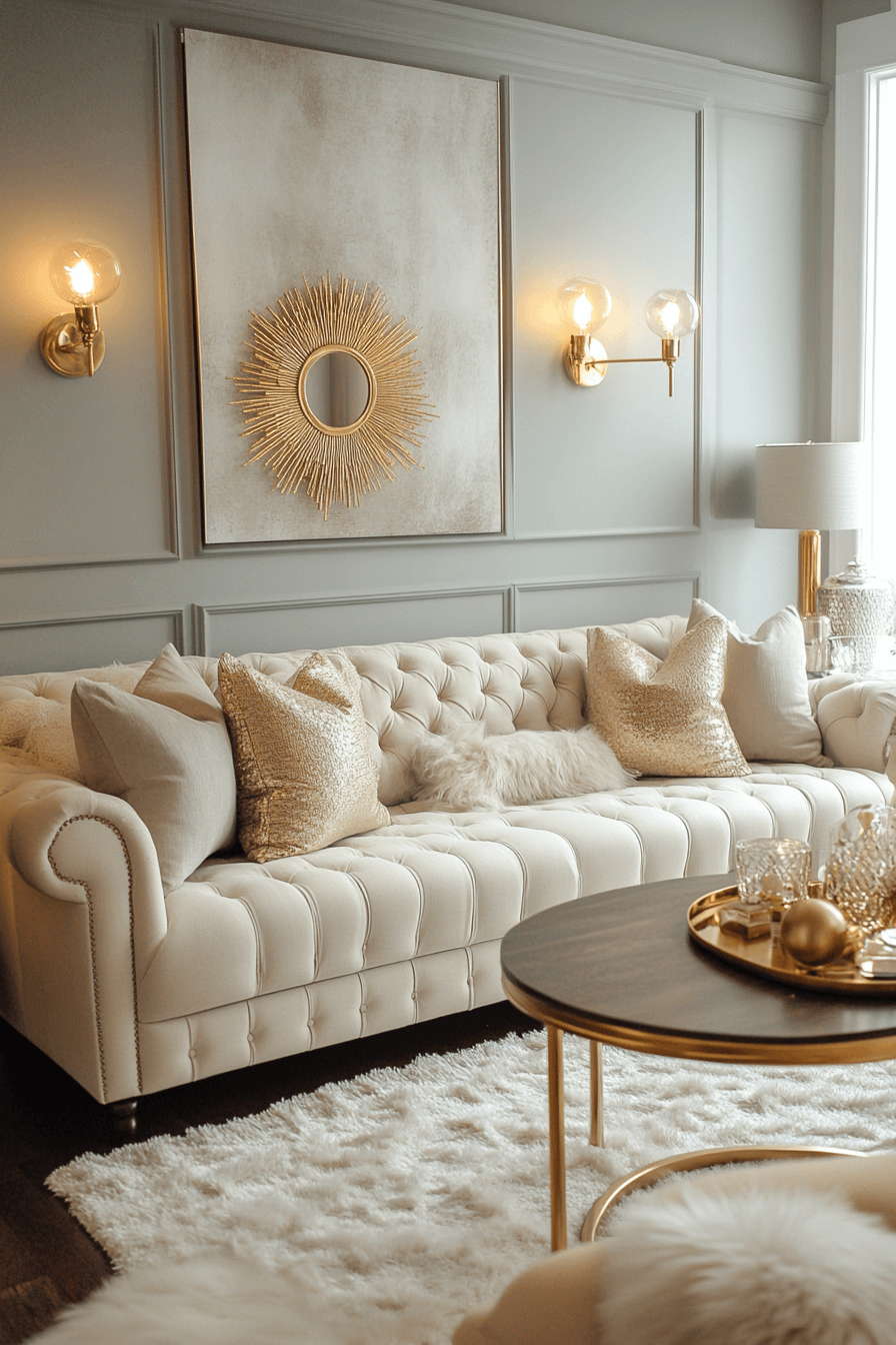 modern victorian living room