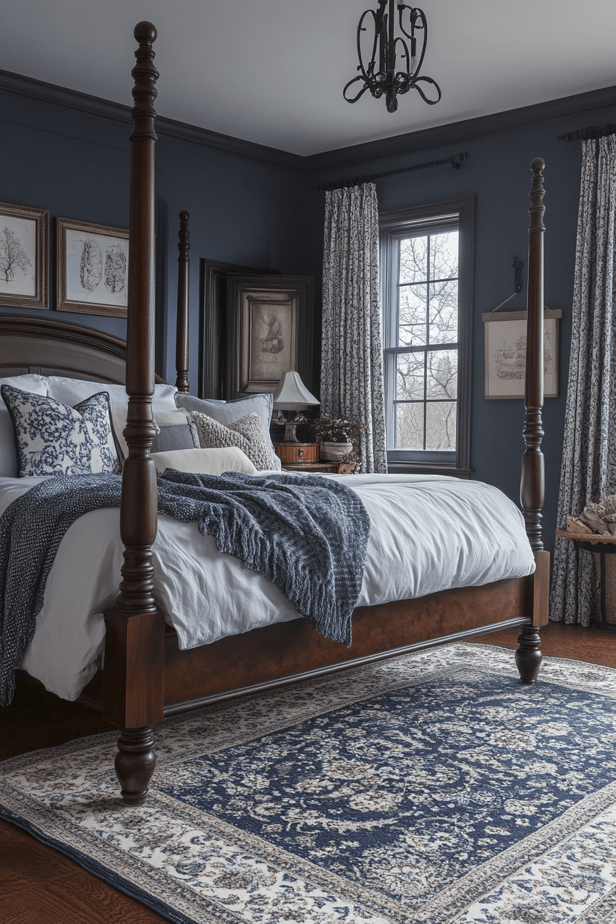 moody vintage bedroom