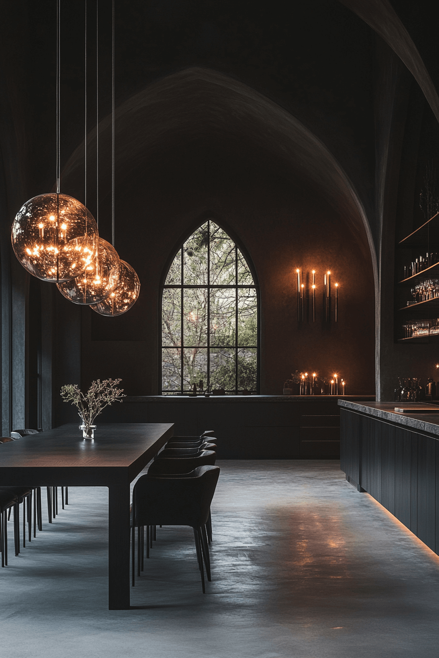 modern vintage dining room