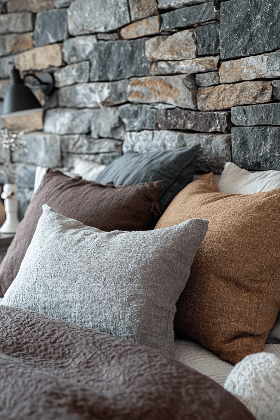 Stone Wall Bedroom