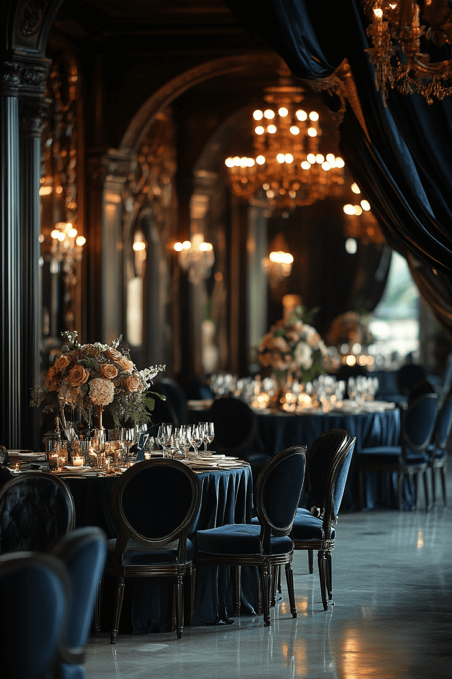 moody romantic wedding decor