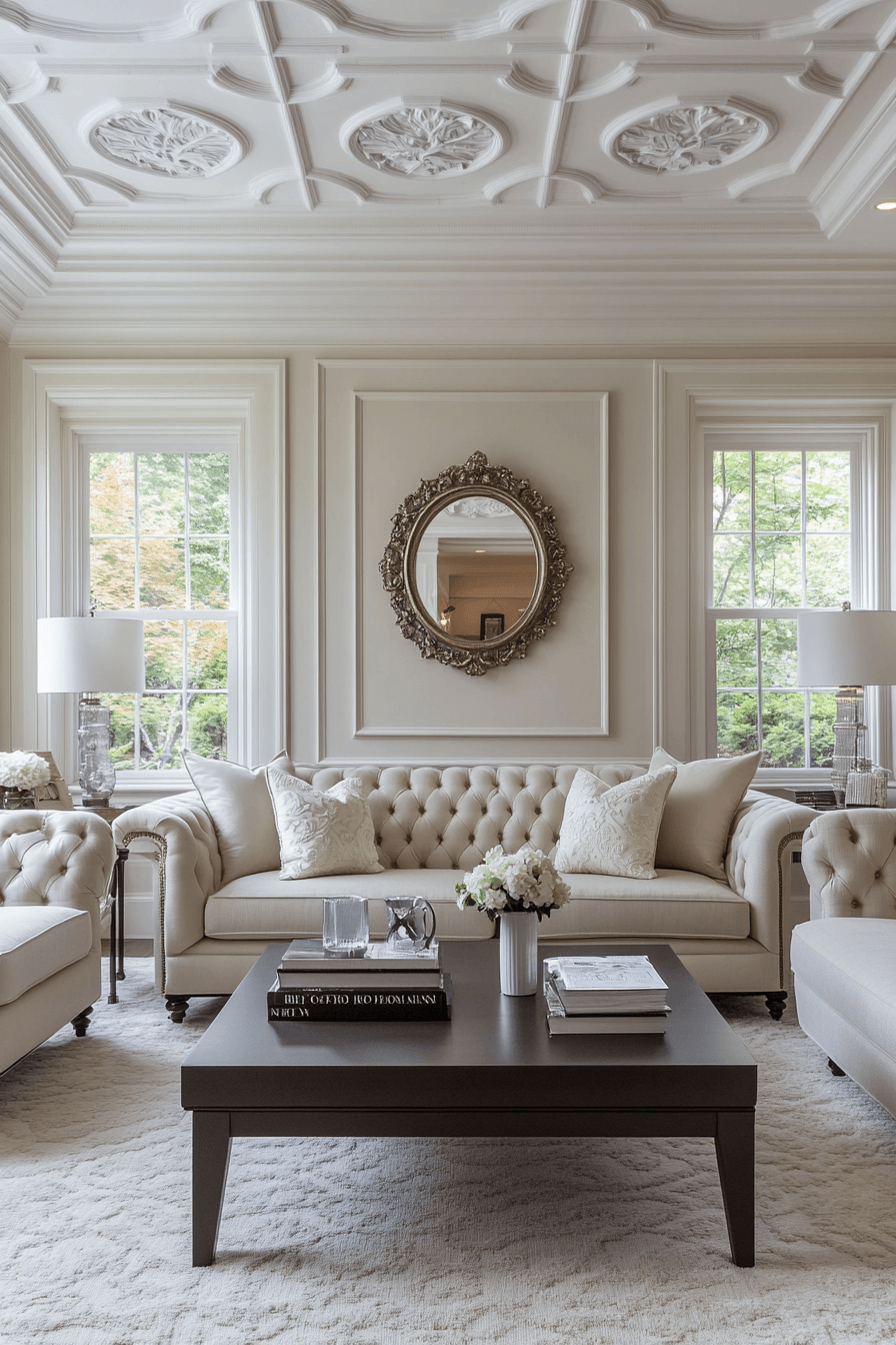 modern victorian living room
