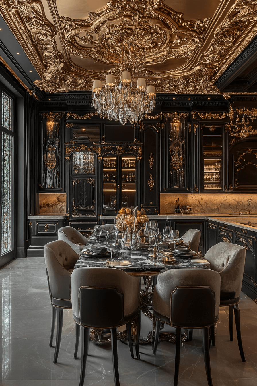 modern victorian dining room