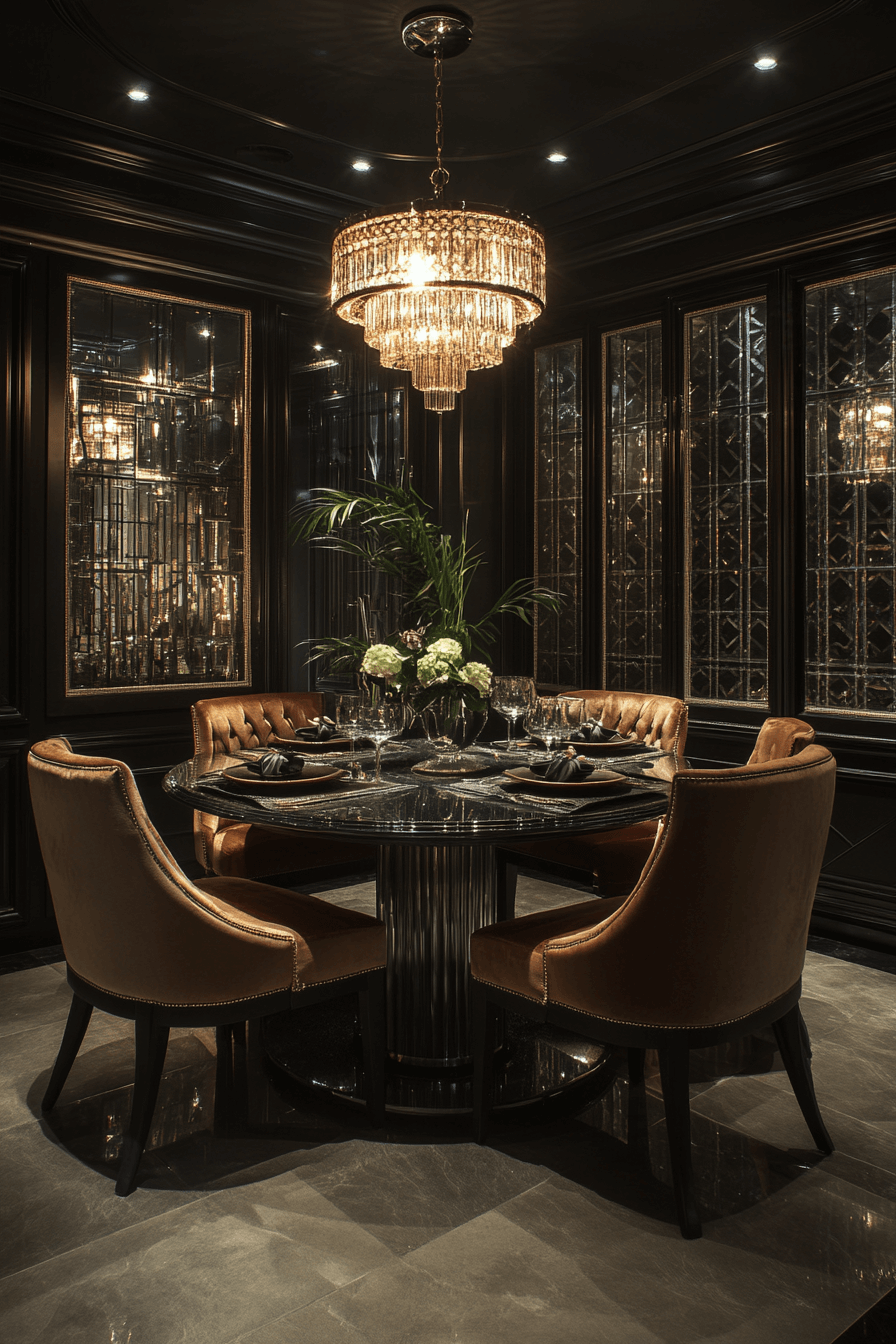 modern vintage dining room