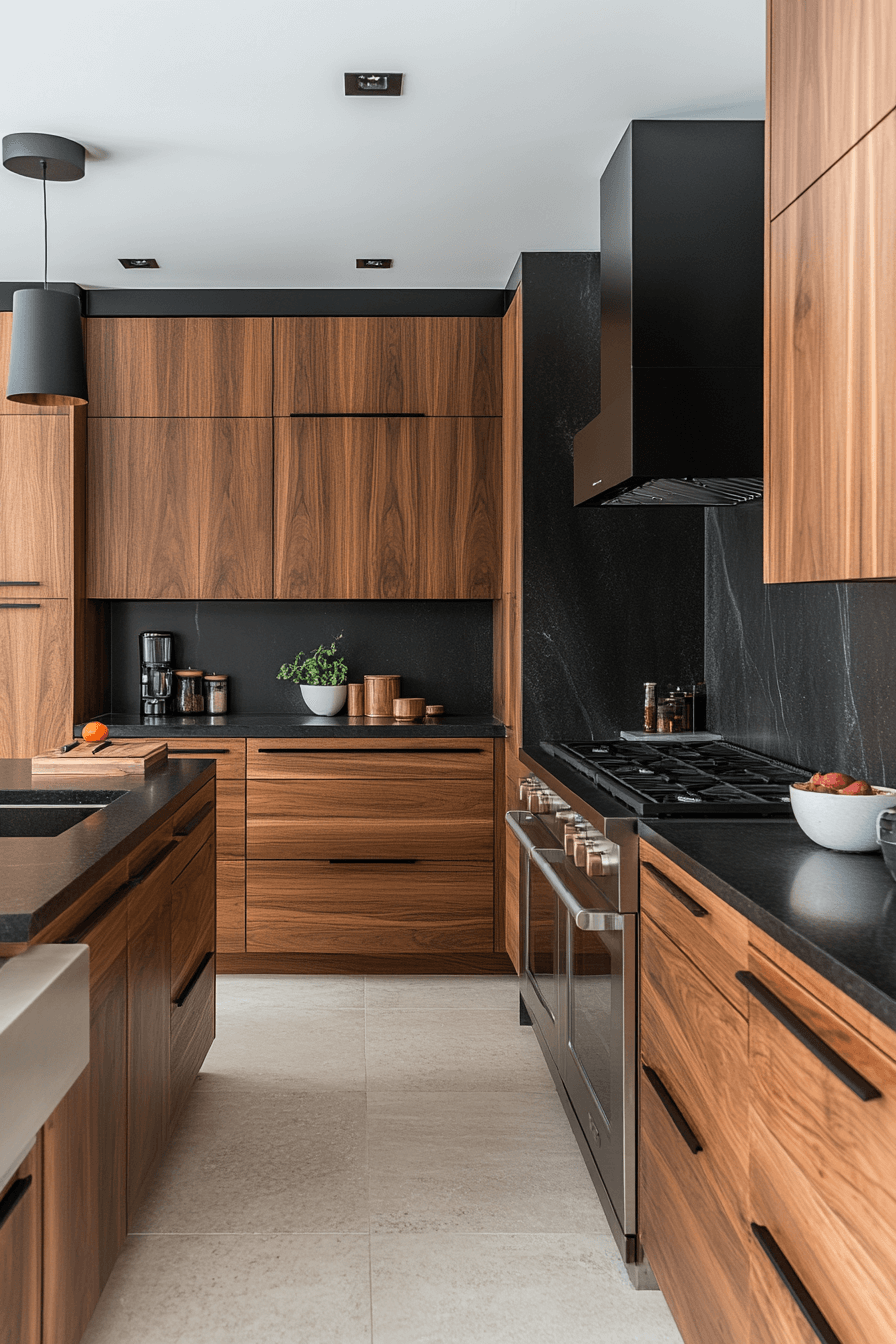 Walnut Kitchen Cabinets