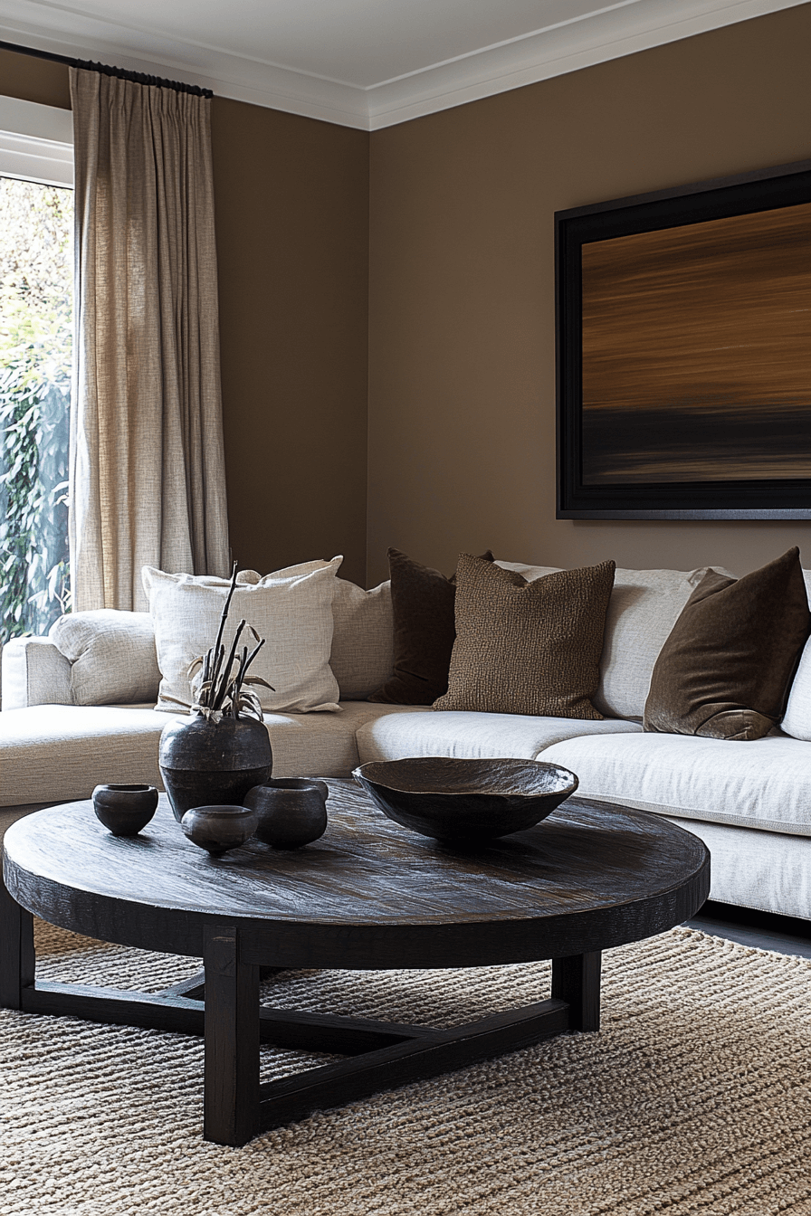 brown living room decorating ideas