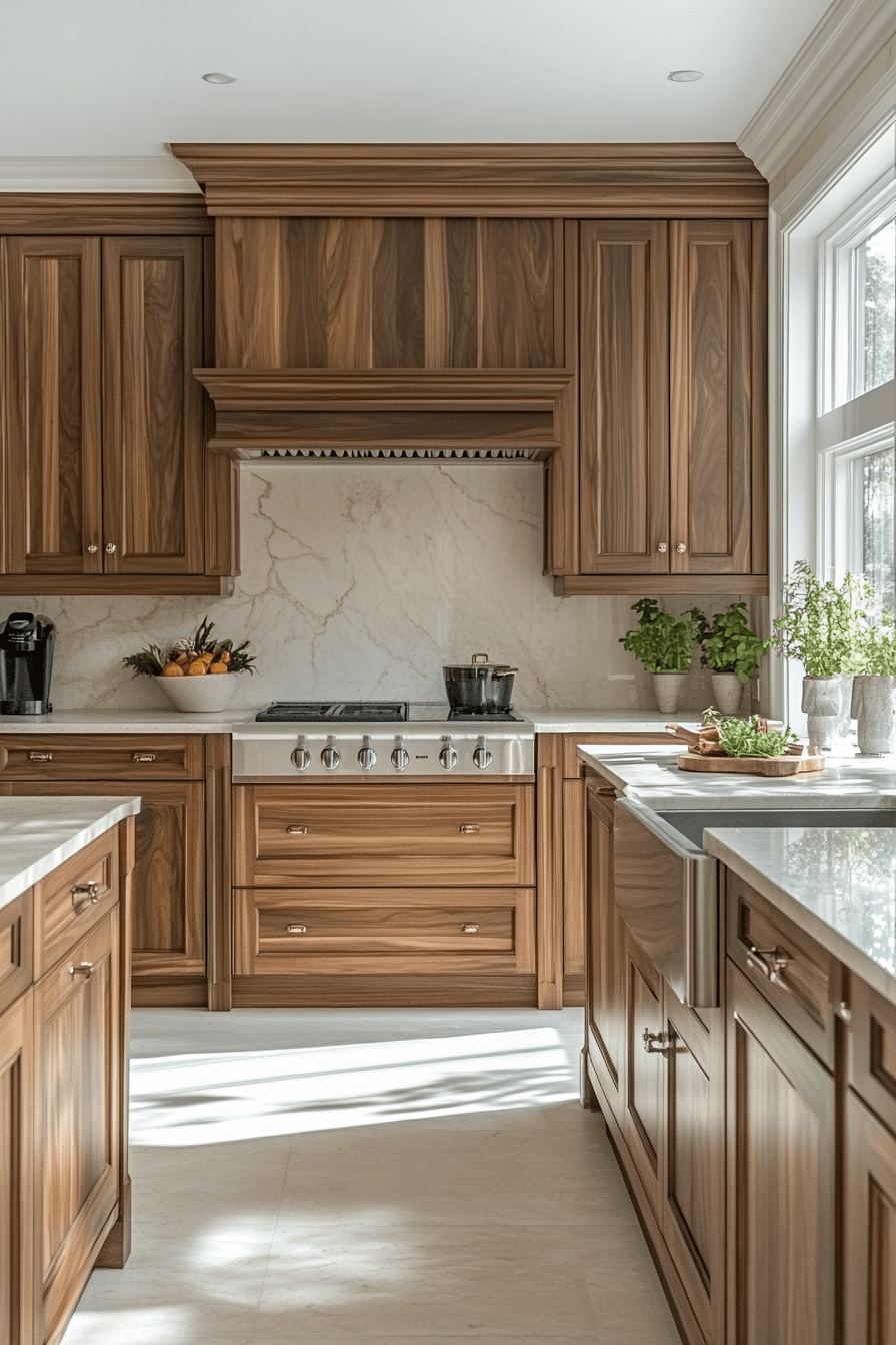 Walnut Kitchen Cabinets
