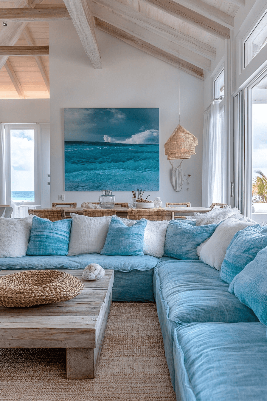 tropical living room