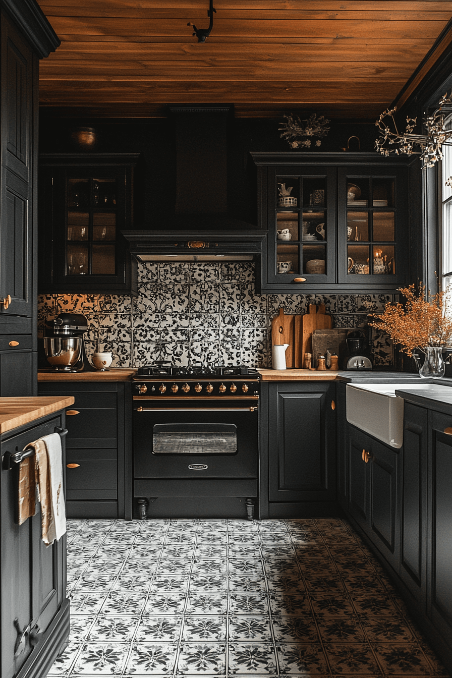 moody cottage kitchen