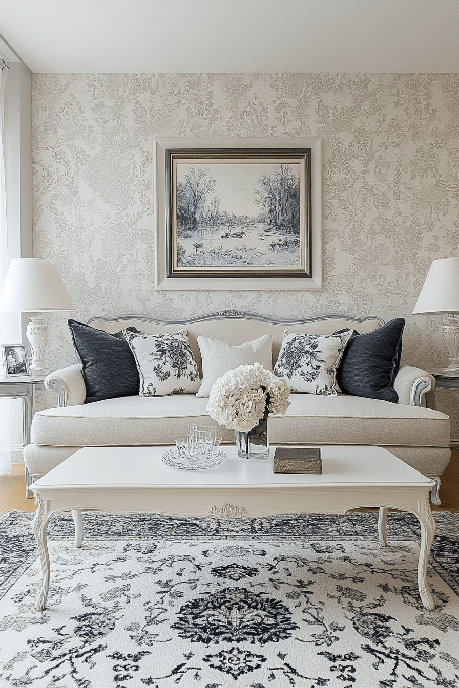 modern victorian living room