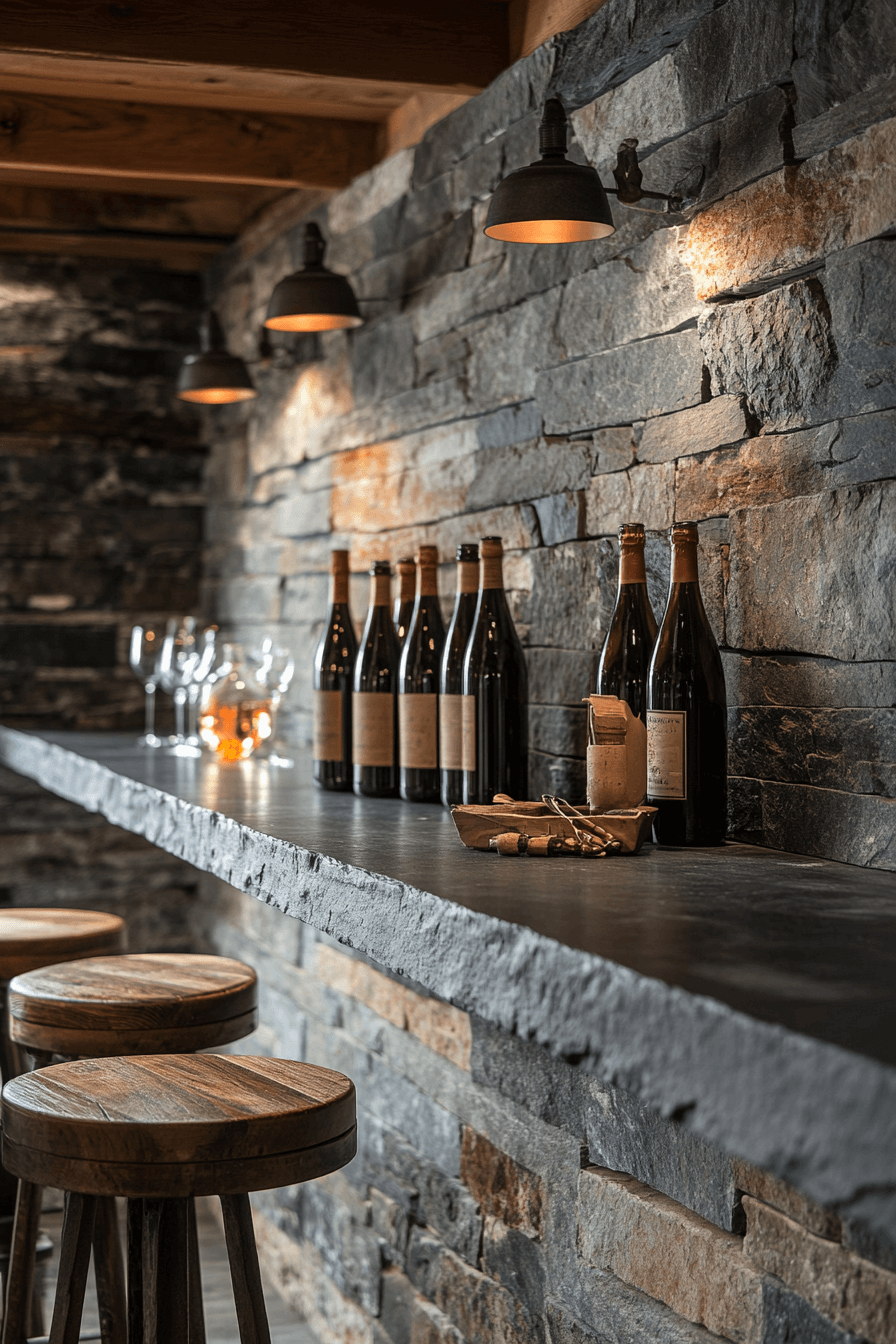stone wall interior