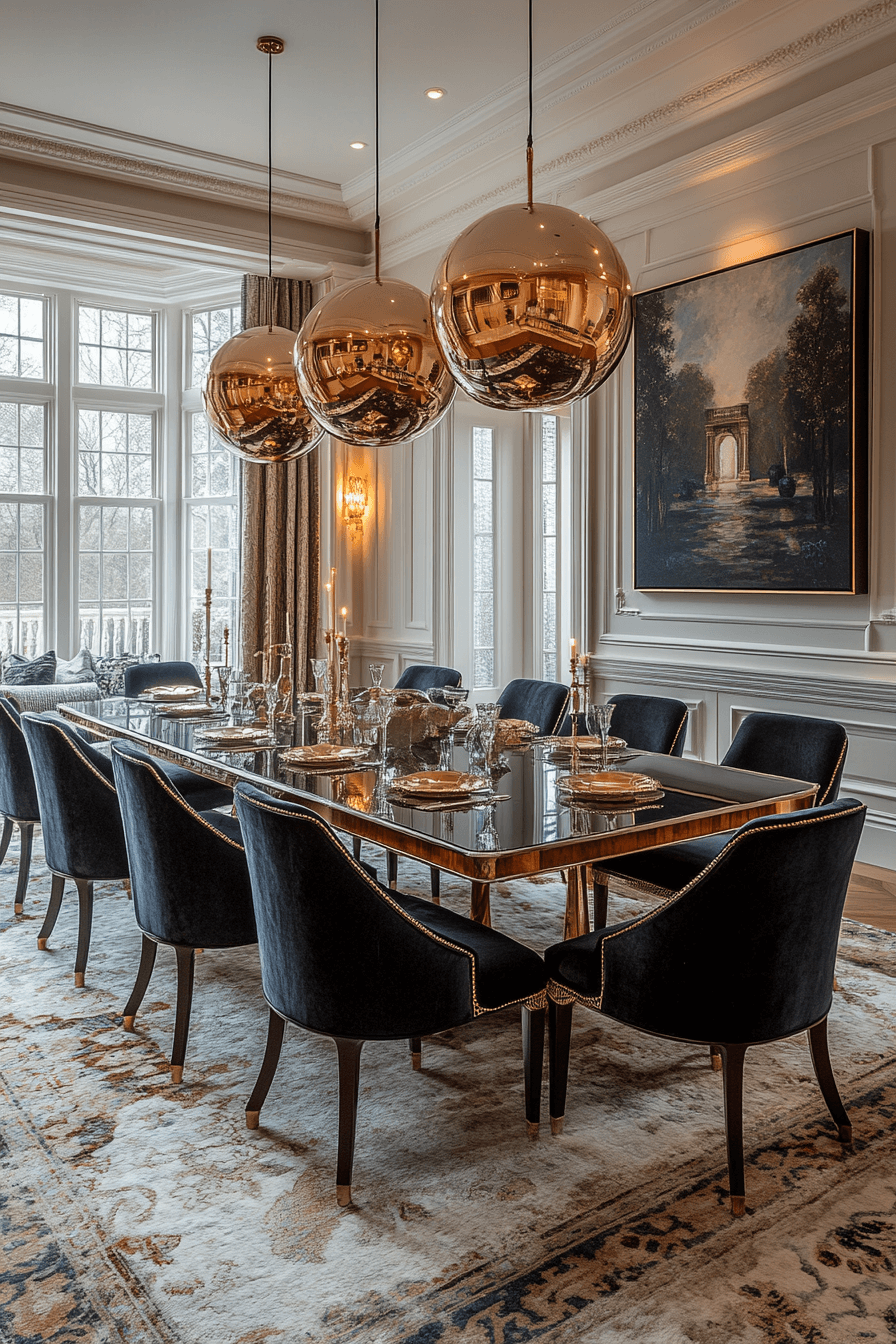 modern victorian dining room