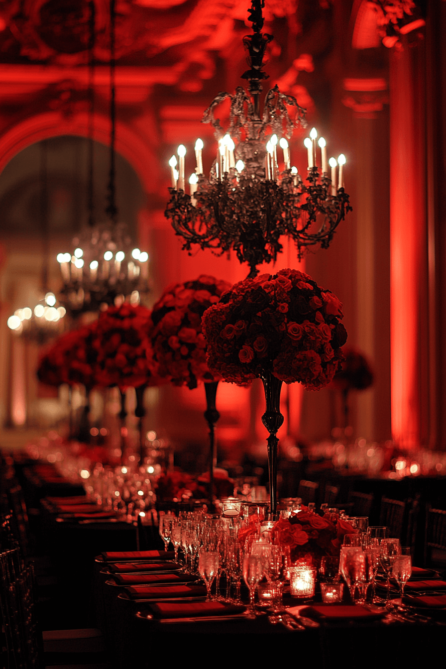 moody romantic wedding decor