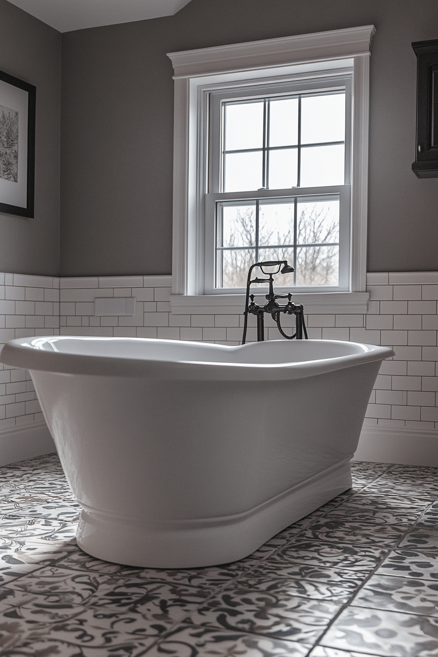 modern victorian bathroom