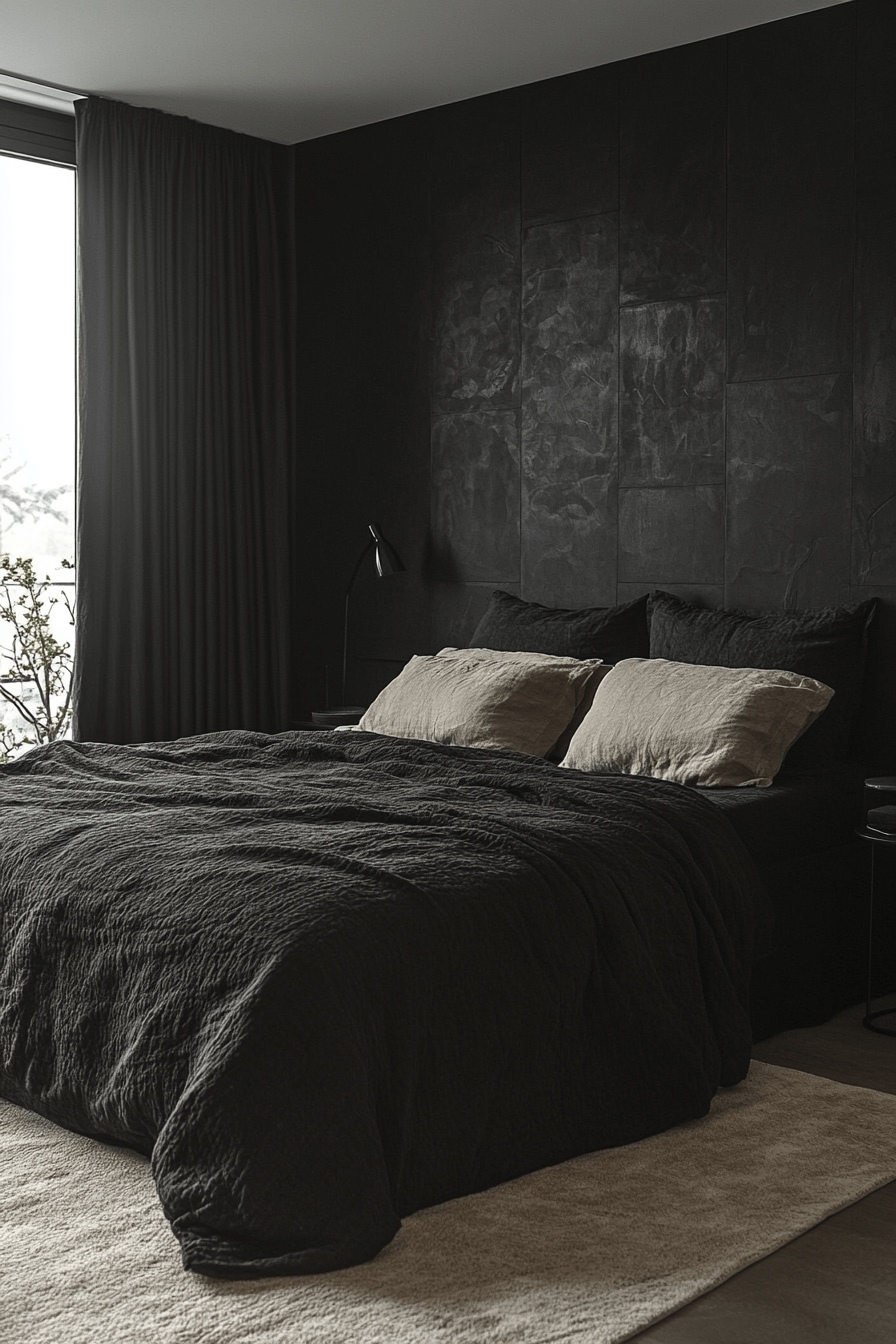 minimalistic bedroom ideas dark